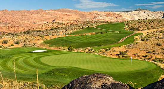15 Green @ The Ledges Golf Club - St. George Utah Golf - Photo By - Brian Oar - @brianoar
