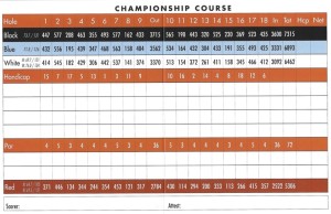 Sand Hollow Golf Club Championship Scorecard | StGeorgeUtahGolf.com