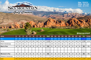 SKy Mountain Golf Course Scorecard | StGerogeUtahGolf.com